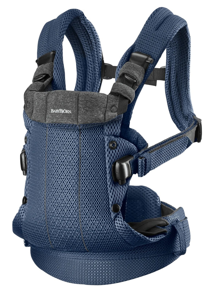 Слинг-эргорюкзак BabyBjorn Harmony 3D Mesh для переноски детей с рождения до 3 лет, Navy blue #1