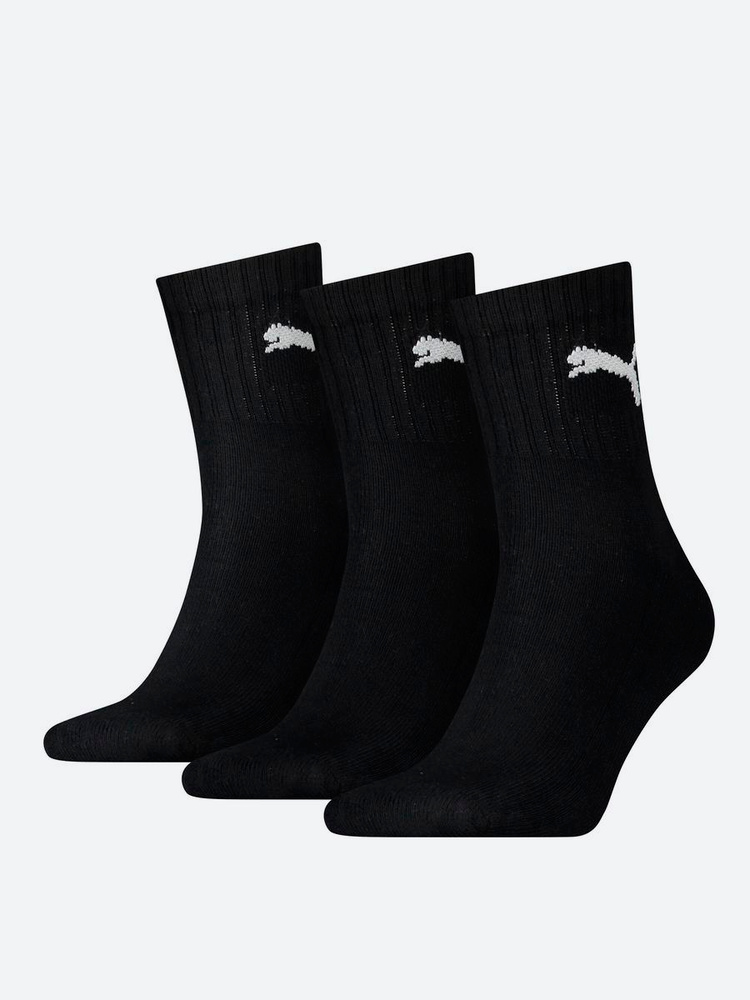 Носки PUMA мужские, женские SHORT CREW 3P UNISEX, 3 пары #1