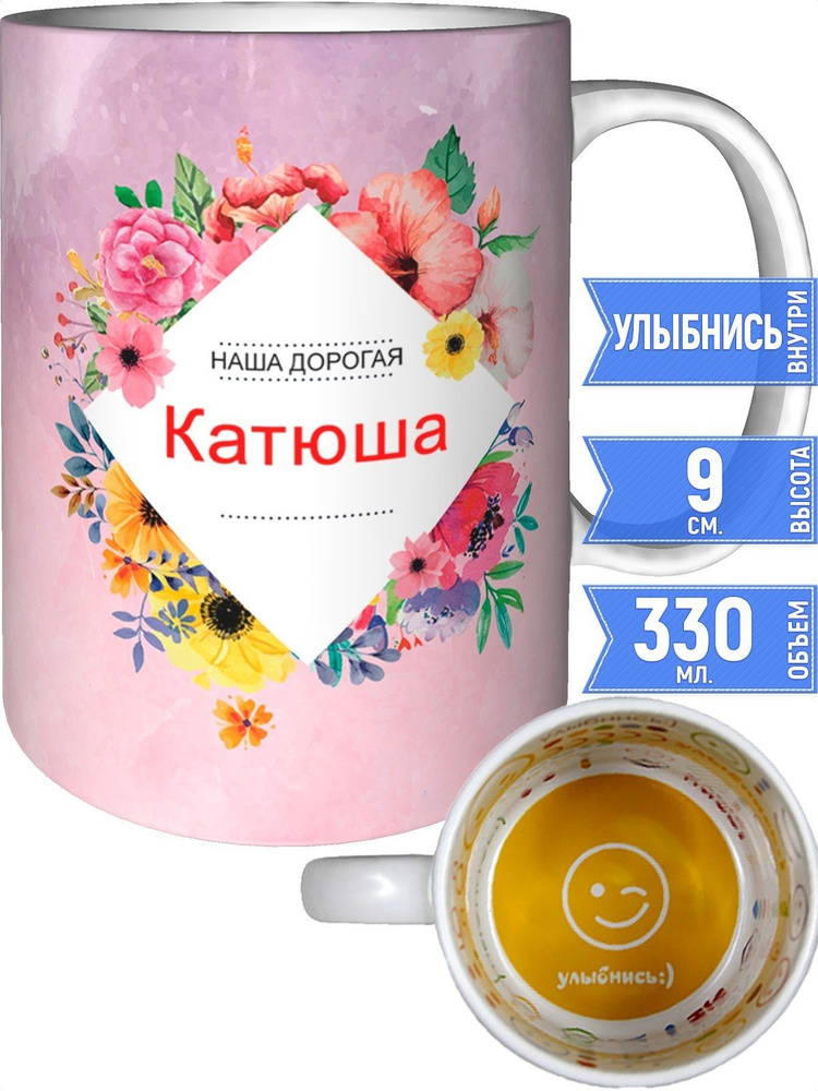 Кружка наша дорогая Катюша - улыбнись внутри #1