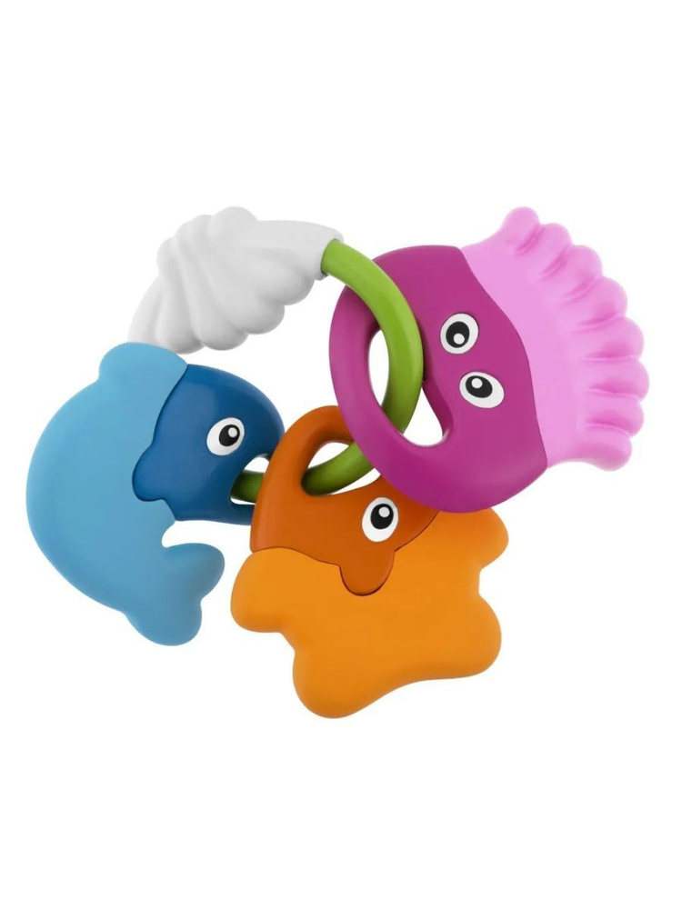 Игрушка погремушка Chicco Морские животные для детей от 3 месяцев до 1,5 лет #1