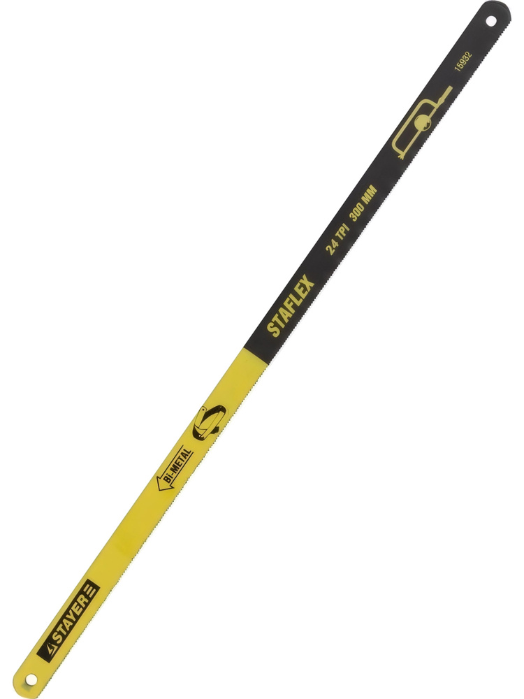 Биметаллическое полотно по металлу Professional STAYER FLEX 24 TPI 300 мм 10 шт #1