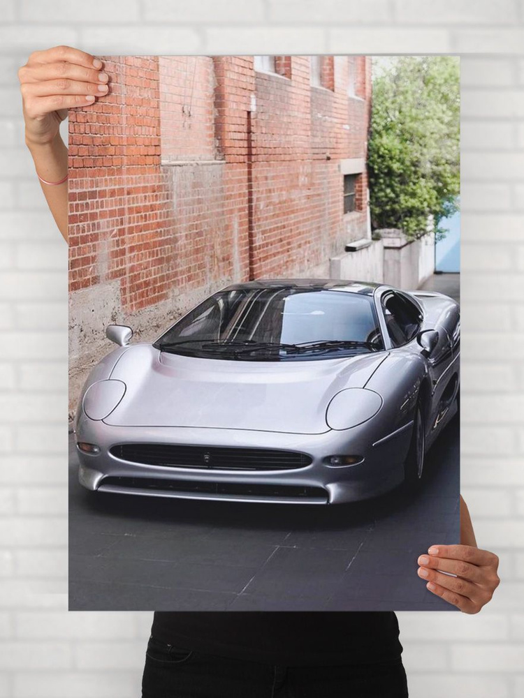 Плакат на стену для интерьера Легенды Авто (Ягуар XJ220 - Jaguar XJ220 1) - Постер по машине формата #1