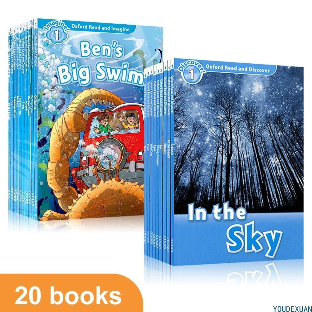 20 Книг/набор Oxford Read and Discover Level 1 в английских книжках с ...