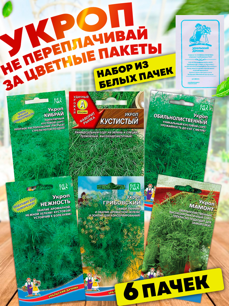 Семена укропа набор на зелень #1