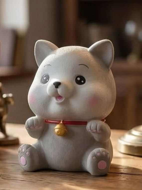 Копилка для денег "котенок", 14.5х18 см, 1 шт #1