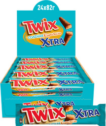 Twix Xtra Соленая карамель шоколадный батончик, 24 шт по 82г