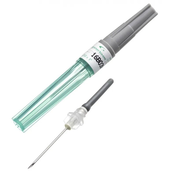 Игла двусторонняя 21G (0,8х25мм) зеленая 450042 VACUETTE VISIO ...