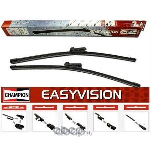 Щетка стеклоочистителя бескаркасная 430 мм Easyvision (CHAMPION)!!!!