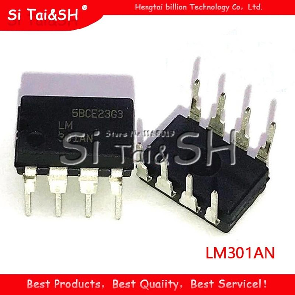 7 Pezzi LM301AN LM301 DIP-8 Amplificatori Operazionali – Chips Gate (nuovi, Senza Confezione)