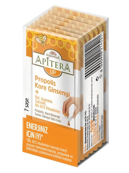 Apitera UP Натуральная энергия из мёда с витаминами B, женьшенем ...