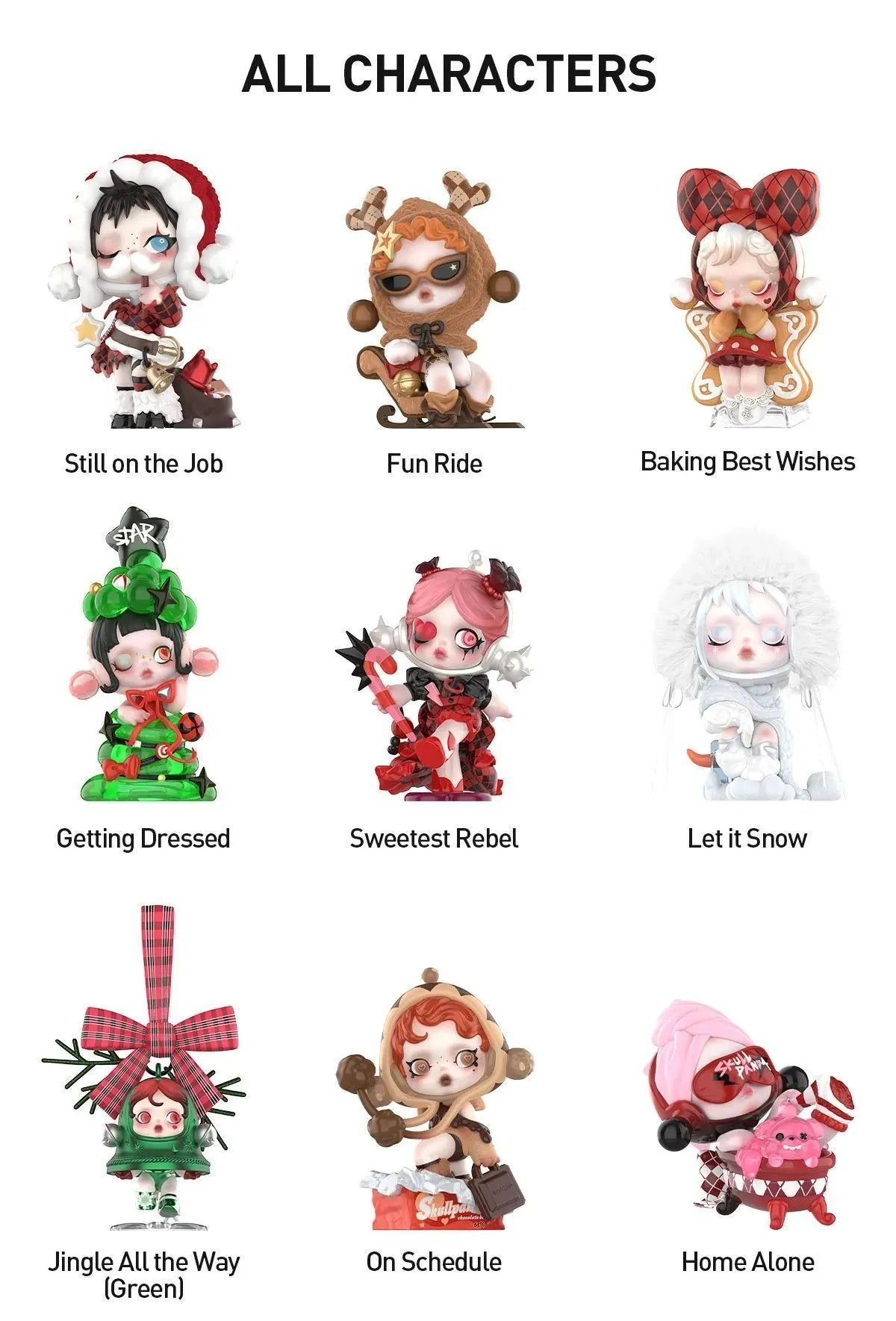 Коллекционная фигурка Слепая коробка POP MART SKULLPANDA Tell Me What You Want Series Figures