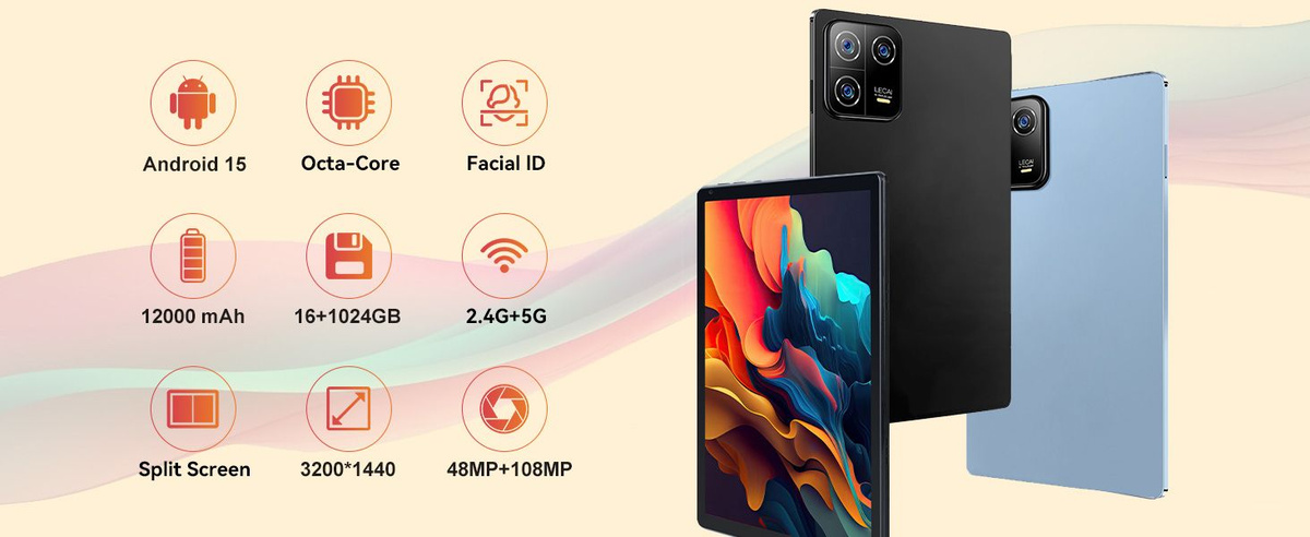 Redmi Планшет Планшет Планшет андроид Pad7, 12.9" 13.1", 16 ГБ / 1024 ...