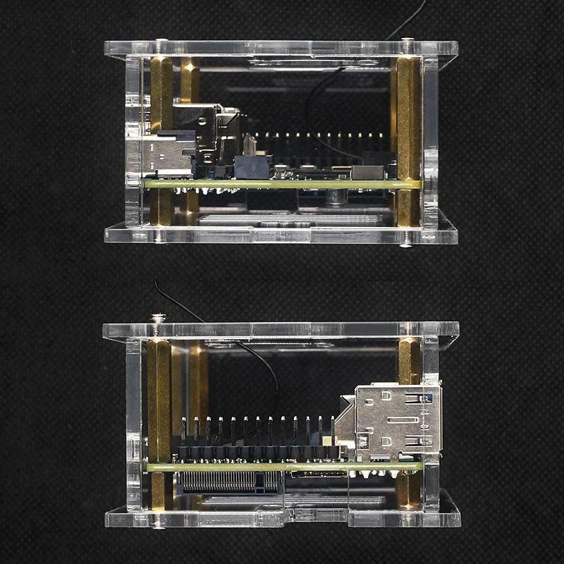 Orange Pi RV2 Acrylic Корка Transparent Shell Cooling Fan Copper ...