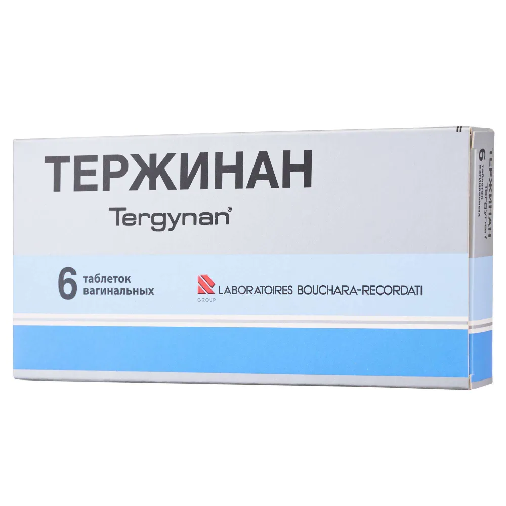 Тержинан таблетки вагинальные 6шт, 6 шт