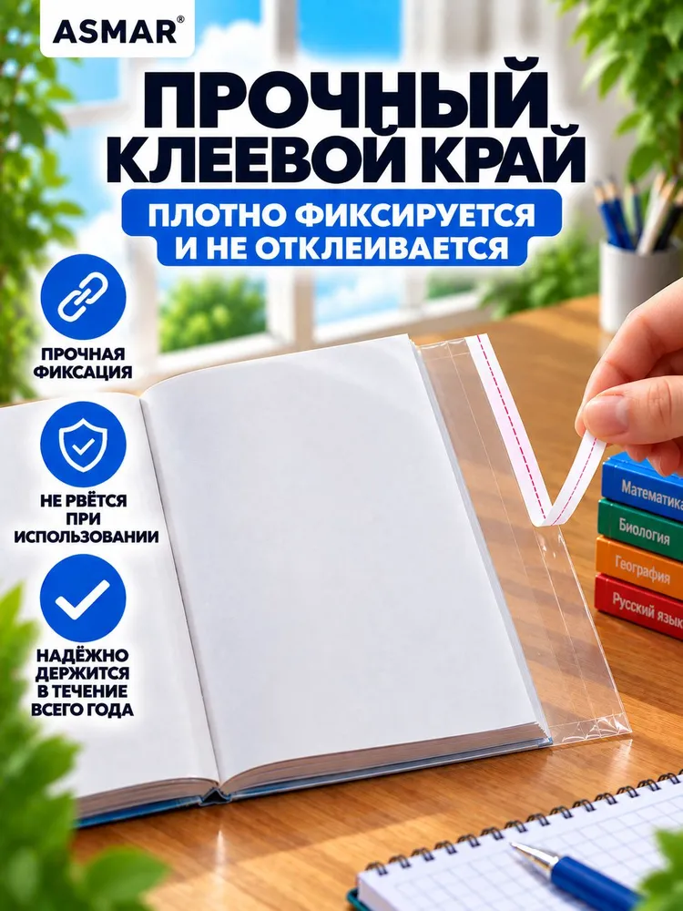 Обложки для учебников и рабочих тетрадей 30,5*47 - 5шт. Формат А4, 30.5x47, 5 шт, фото 4