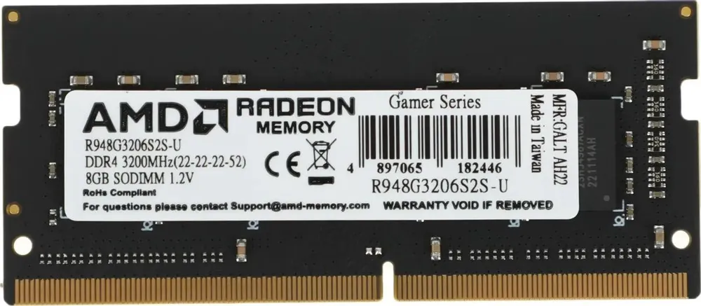 AMD Оперативная память 1x8 ГБ (R948G3206S2S-U)