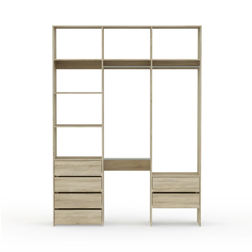 BestMebel Гардеробная система, ЛДСП, 155х55х230 см, 155x55x230 см, фото 5