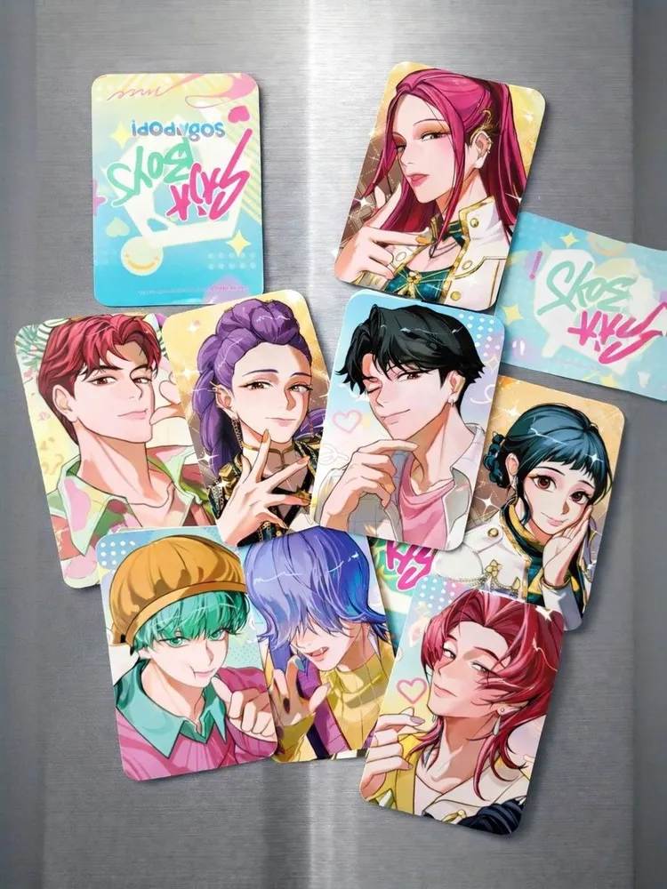Магнитные держатели для Instax Mini и K-pop (кей-поп) карточек, и на холодильник, 54х86 мм, комплект из 5 шт., 54x86 мм, 5 шт, фото 5