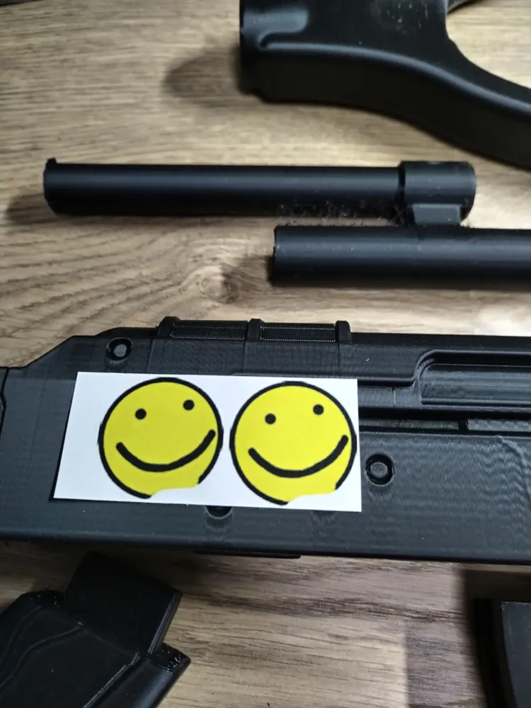 Штурмовая винтовка (Калаш), модель для сборки, черный, 80см