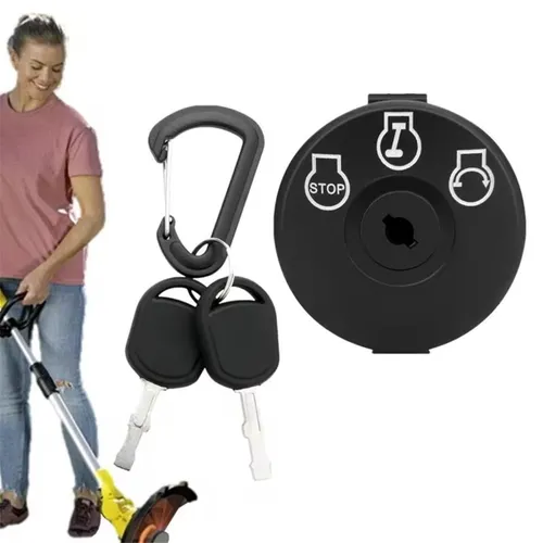 Зажигание трактора-газонокосилки с кнопкой ключа Plug-&-Play, простота установки для большинства