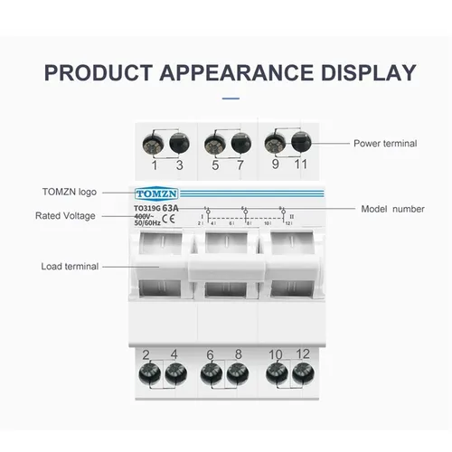 TO319G 3P 63A Двойной источник питания ручной переключатель разъединитель блокировка автоматический