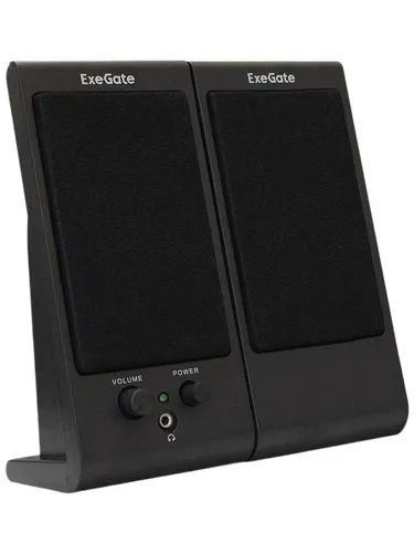 Колонки ExeGate Tango 230 черные, 2.0, 6 Вт, пластик, питание USB, разъем для наушников