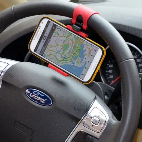 Автомобильный держатель для телефона на руль, Крепление телефона на руль, Универсальный держатель ру