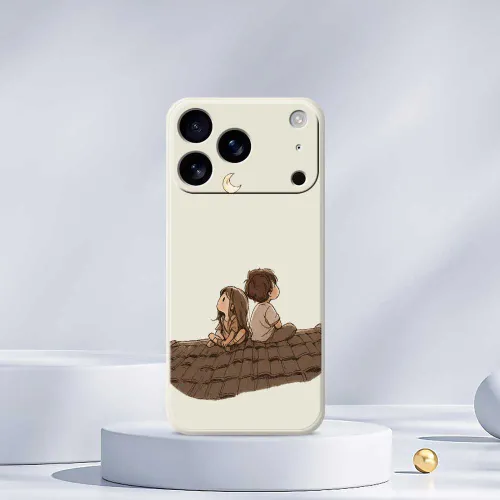 Мягкая оболочка из ТПУ для iPhone 17 Pro - "Рукавши для телефона на крыше для пары" защищает телефон