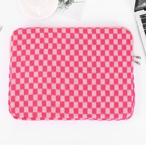 11-дюймовый пенал, 1 шт., вязаная клетчатая сумка для ноутбука для женщин, девочек, студентов