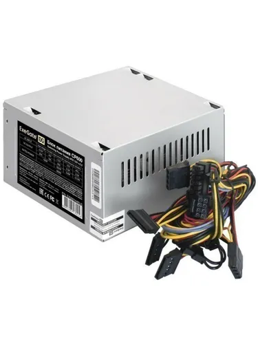 ExeGate EX292144RUS-PC Блок питания 600W CP600 (ATX, PC, 8cm fan, 24pin, (4+4)pin, PCI-E, 3xSATA, 2x