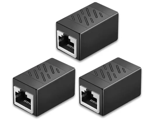 3-пакетный соединитель Ethernet, продлеватель Ethernet с премиальным золотым покрытием, соединитель