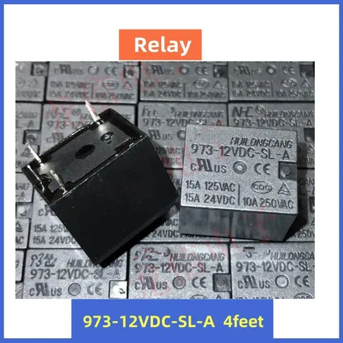 2pcs Реле 973-12VDC-SL-A с 4 контактами