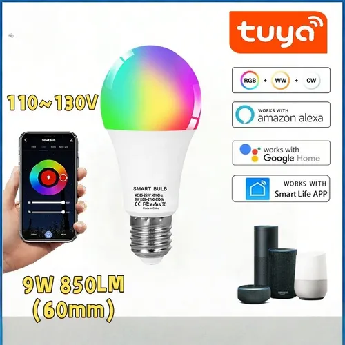 Лампочка, Цоколь:E27, 9 Вт, 1 шт.