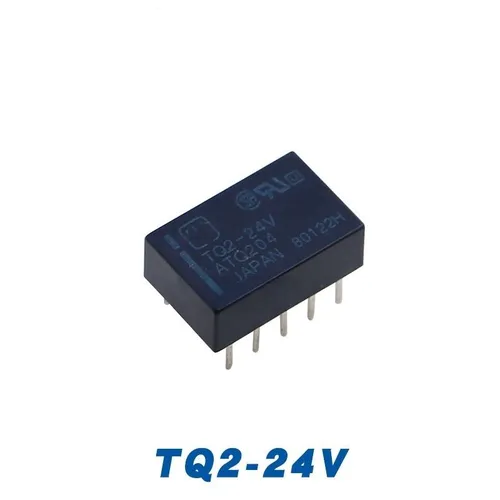 Сигнальное реле TQ2-24V , 10-контактный DPDT, 1А, 5V DC, для плат PCB