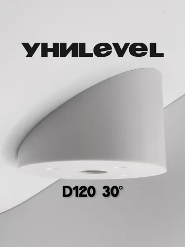 Накладка D120 мм, угол 30, белая, для установки светильников на наклонные/скошенные потолки УниLEVEL