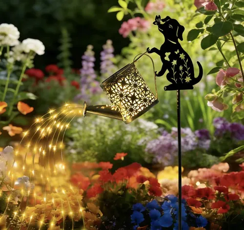 железный солнечный садовый фонарь