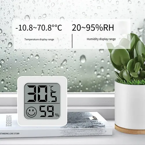 Термометр для использования в доме и офисе, LCD прибор для измерения температуры и влажности, мини-э