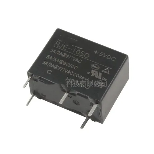 Электромеханическое реле RJE-105D 5 контактов 5А 1 нормально открытый (НО) + 1 нормально закрытый (Н