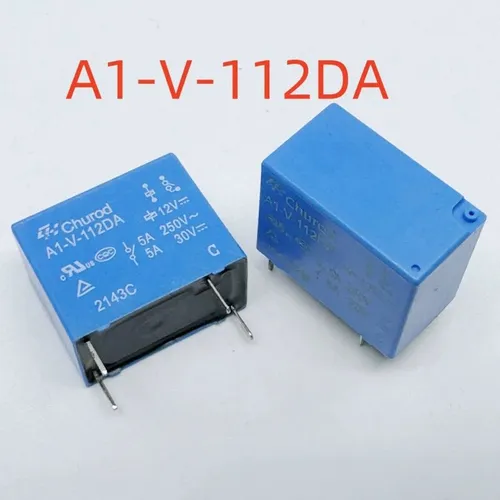 3pcs Электромагнитное реле A1-V-112DA 5А, 4 контакта для электроники