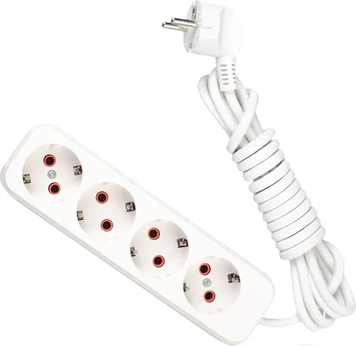 Удлинитель 4х3 м с заземл. 16А IP20 Lezard 720-0403-401