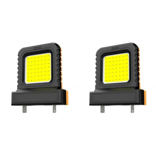 Корпус для аккумулятора Makita DeWALT Milwaukee Bosch M18, черный с оранжевым подсветкой.