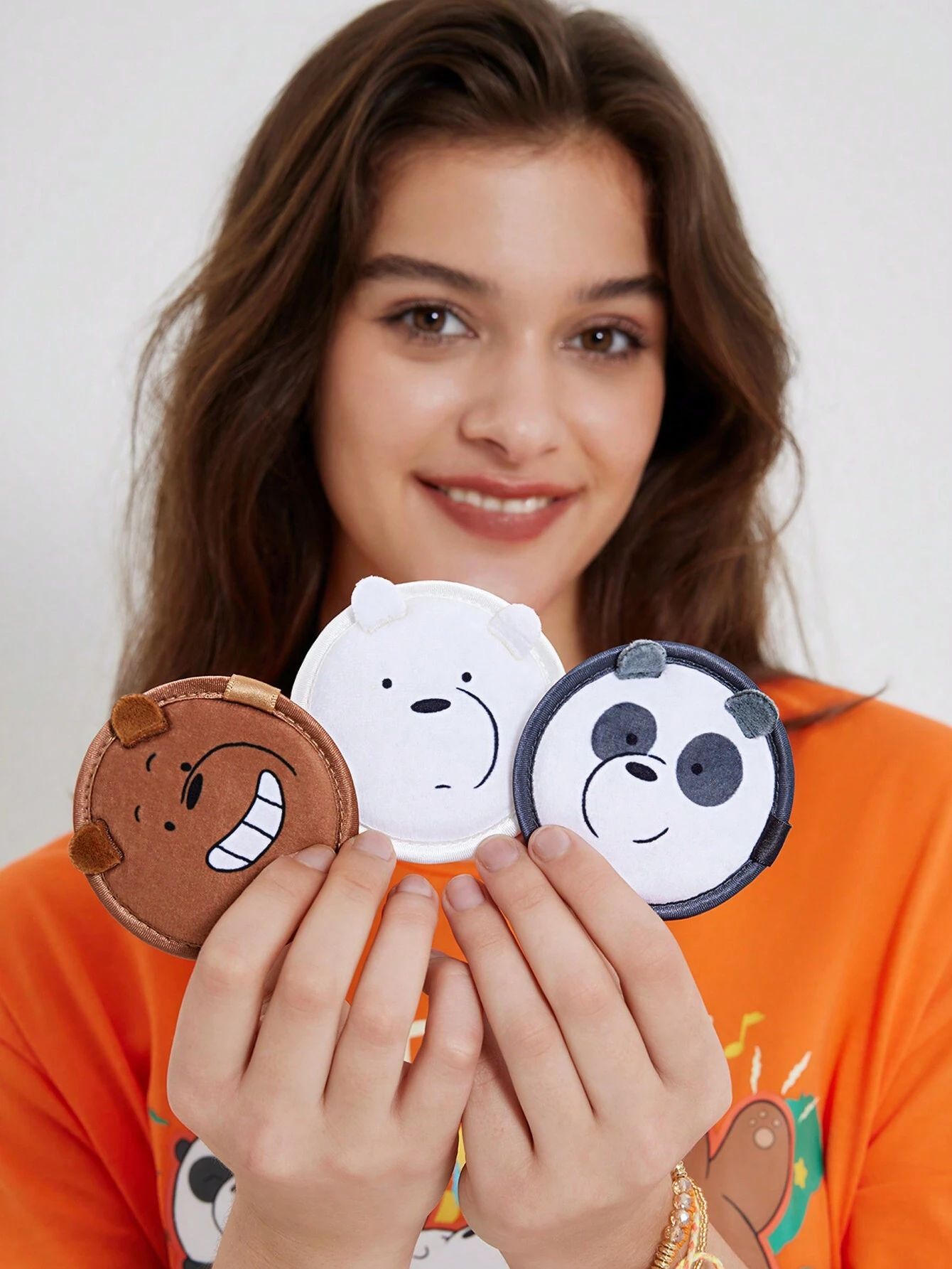 Набор спонжей для умывания Мишки We Bare Bears, 3 шт.