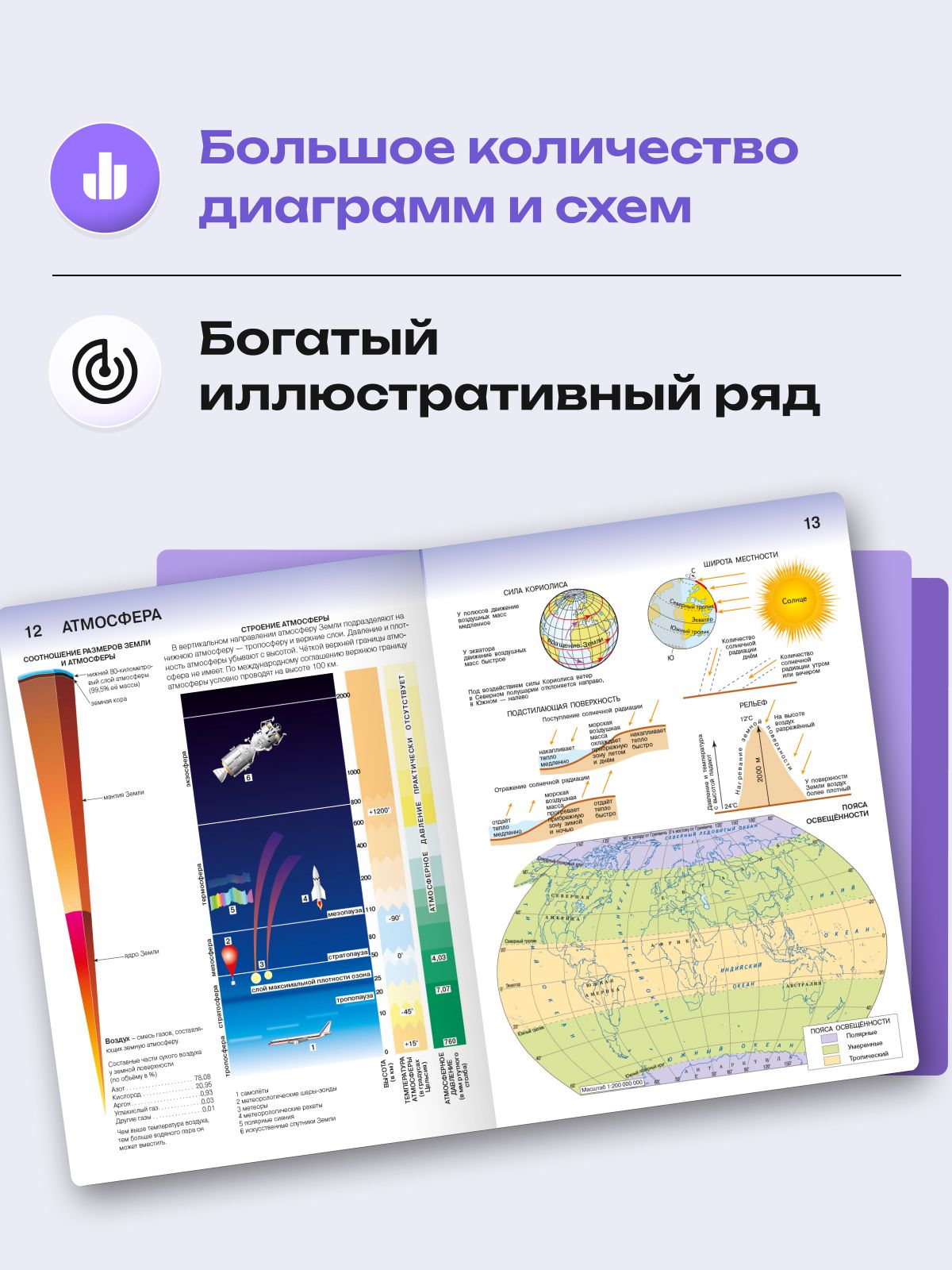 География 5-6 класс. Комплект атласов с контурными картами 2026 - 2027 года с новыми регионами РФ. ФГОС | Geography Atlas, Grade 6 - Ozon image 3