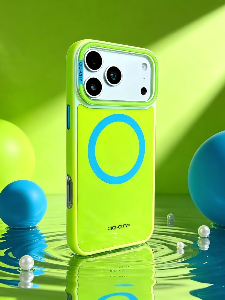 智能手机壳 用于 Apple iPhone 17 Pro Max, 热塑性聚氨酯, 淡绿色