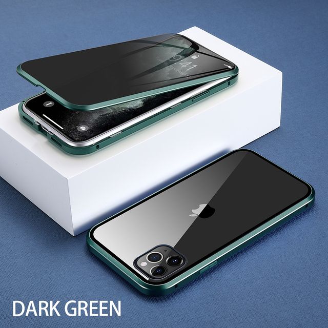 智能手机壳 用于 Apple iPhone 13 Pro Max, 金属, 深绿色