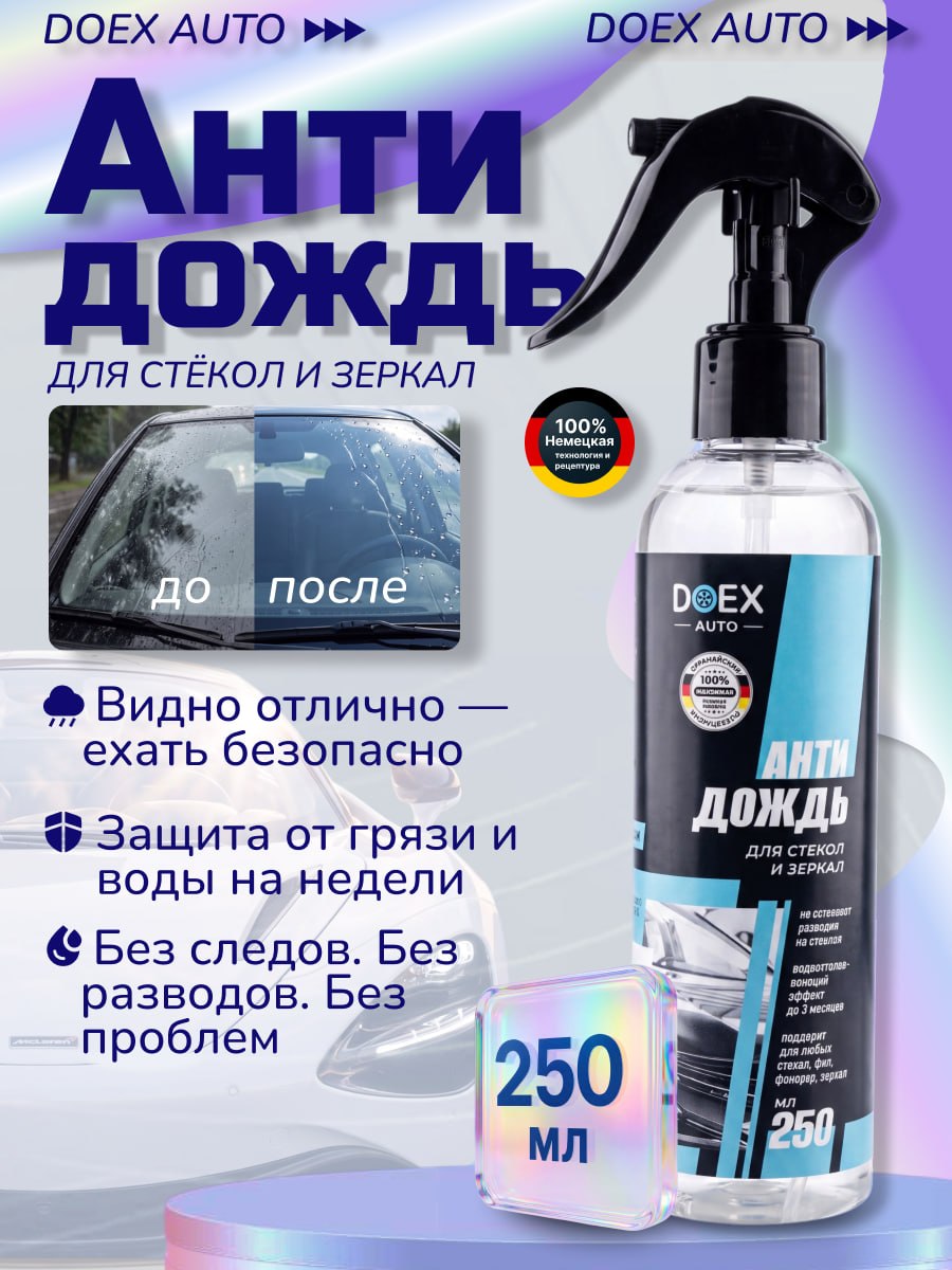 DOEX AUTO 防雨剂 成品解决方案, 250 毫升, 1 个