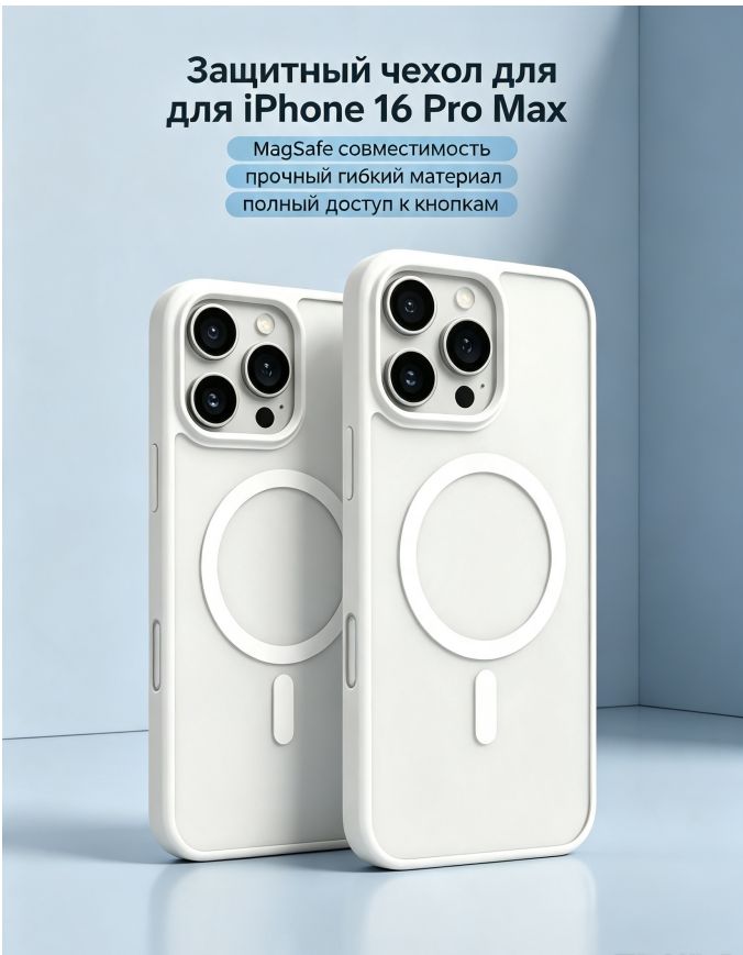 wuwujququan 智能手机壳 用于 Apple iPhone 16 Pro Max, 白色