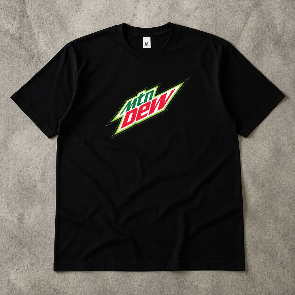 Футболка mtn dew y2k archive type flat_lay