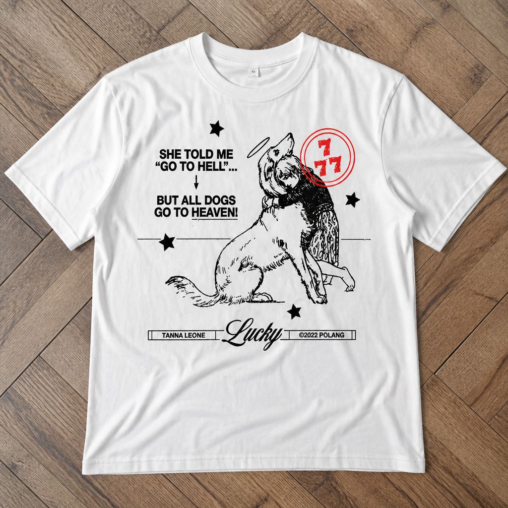 Футболка all dogs go to heaven y2k vintage type flat_lay