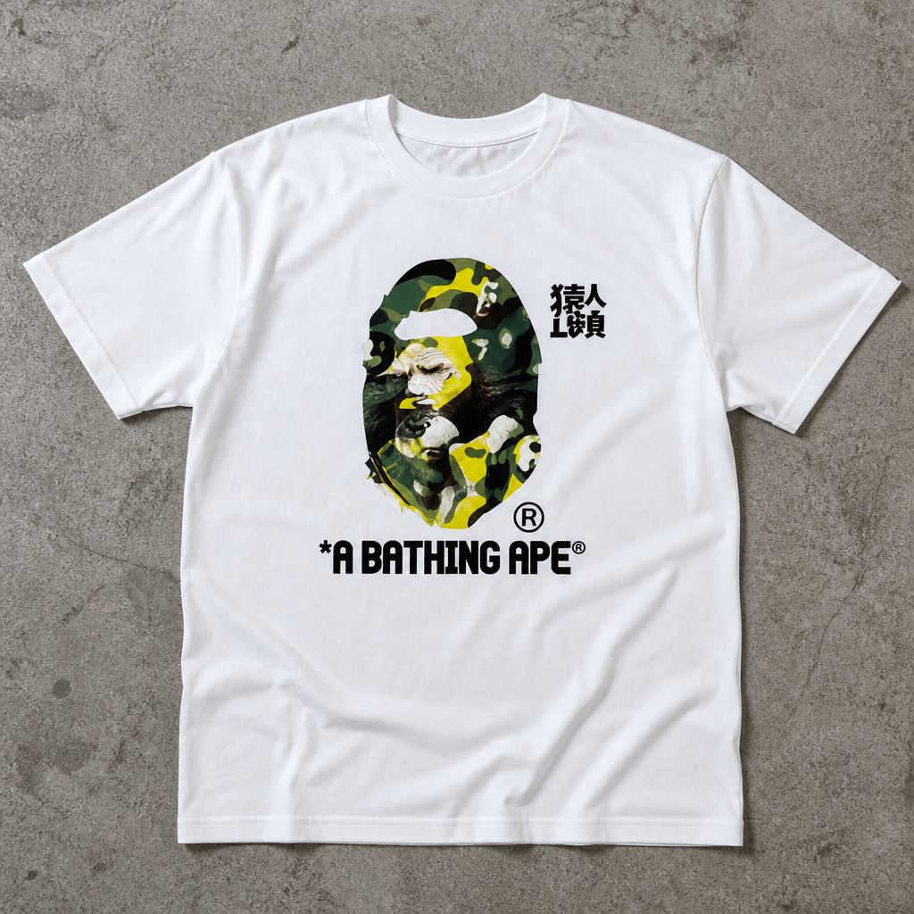 Футболка bape x CR7 Life Graphic (белая)